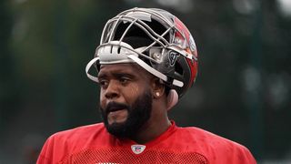 Could A Soon To Be Released Left Tackle Be An Option For The Steelers?  (Donovan Smith). Photo by Kirby Lee-USA TODAY Sports